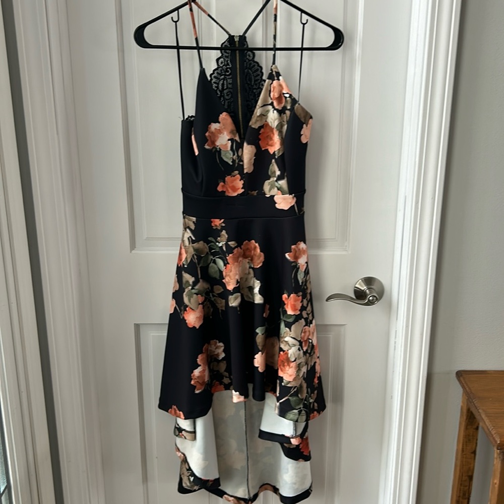 Women’s Short High-Low Floral Dress